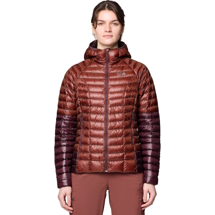 

Куртка Mountain Hardwear Ghost Whisperer Hooded Down Mountain Hardwear, Bourbon Brown/Blackberry