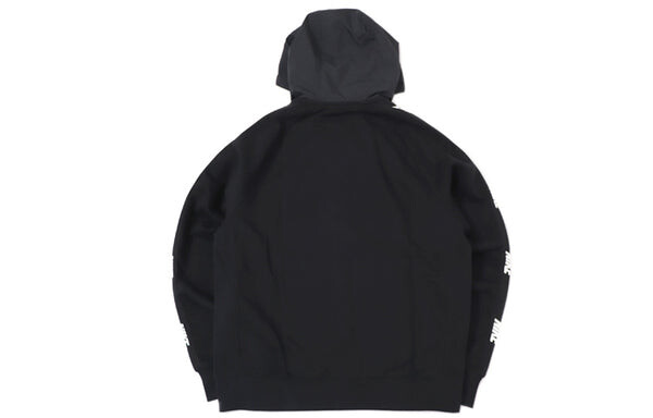 Толстовка Nike As Sportswear Ce Fz Bb Hybri 'Black', черный — фото 2