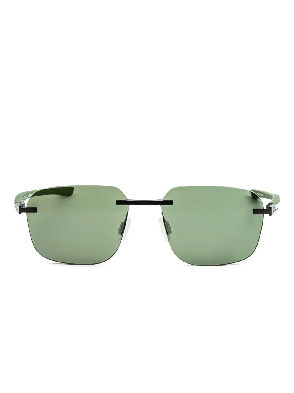 

Солнцезащитные очки в квадратной оправе Tag Heuer Eyewear, зеленый