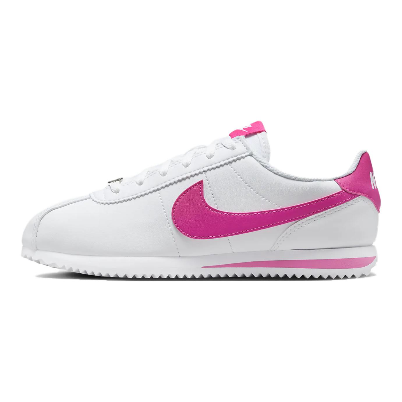 

Износостойкие низкие детские повседневные кроссовки Nike White Pink