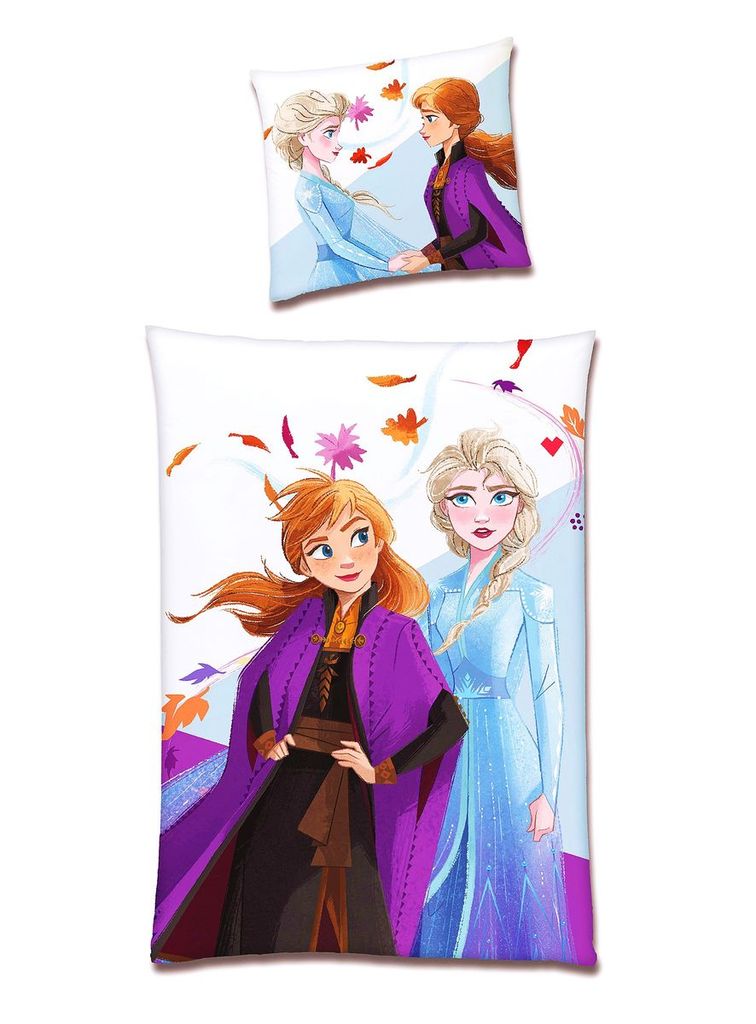 

Постельное белье JACK из флиса из микрофибры 135х200см, 2 шт. Простыни Disney Frozen Anna Elsa.