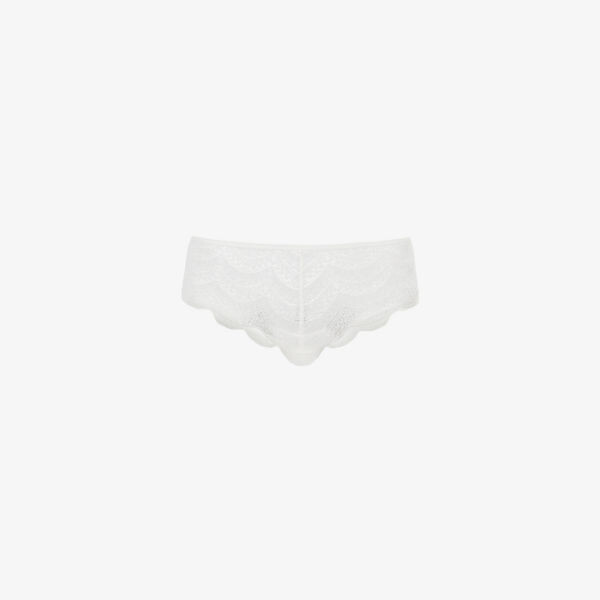 

Трусики Karma из эластичного кружева со средней посадкой Simone Perele, слоновая кость