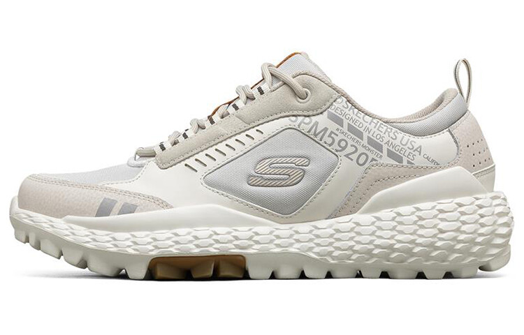 

Кроссовки для бега Monster мужские с низким верхом белого цвета Skechers