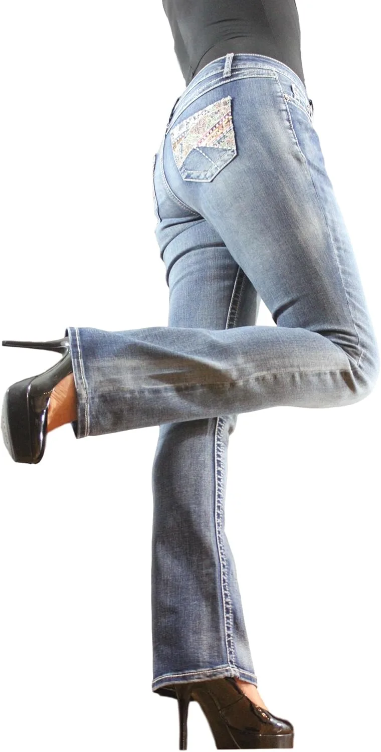 

Джинсы Missy, Plus с декоративными задними карманами Boot Cut PJM144 Project Indigo