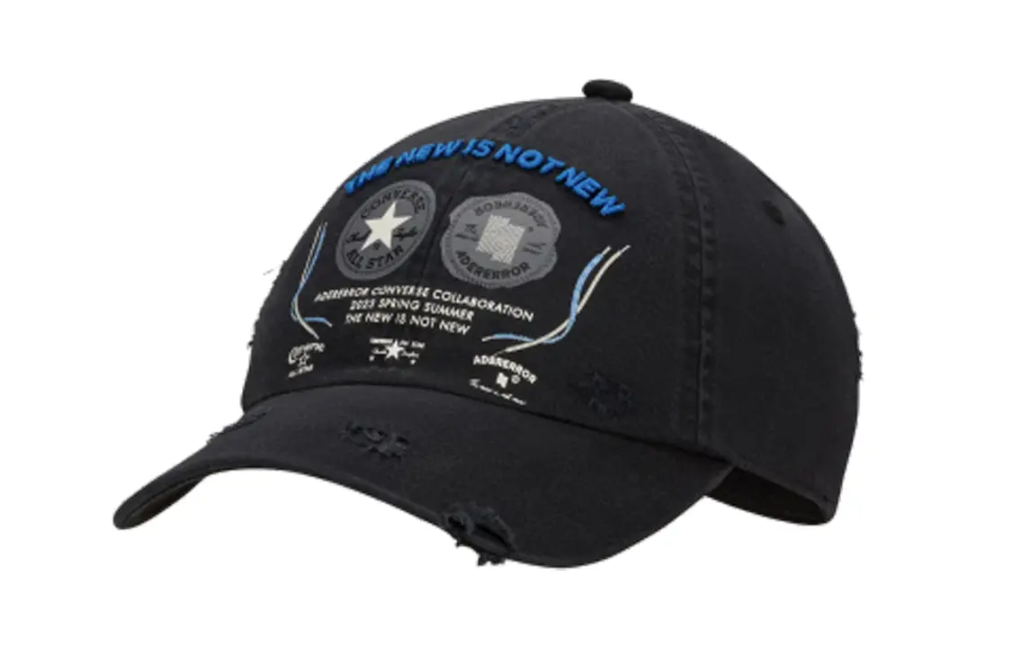 

ADER ERROR Хлопковая бейсболка унисекс черная, Black