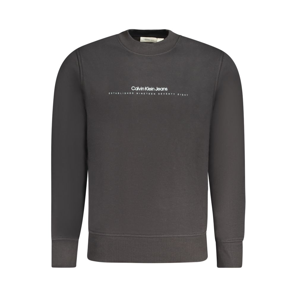 

Черный хлопковый мужской свитер Calvin Klein