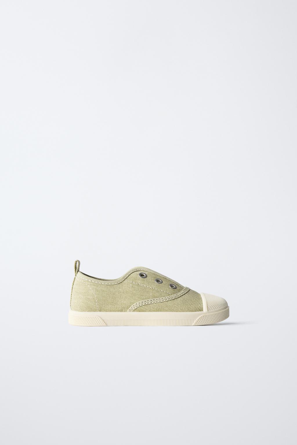 

Хлопок кроссовки ZARA, цвет Khaki Green