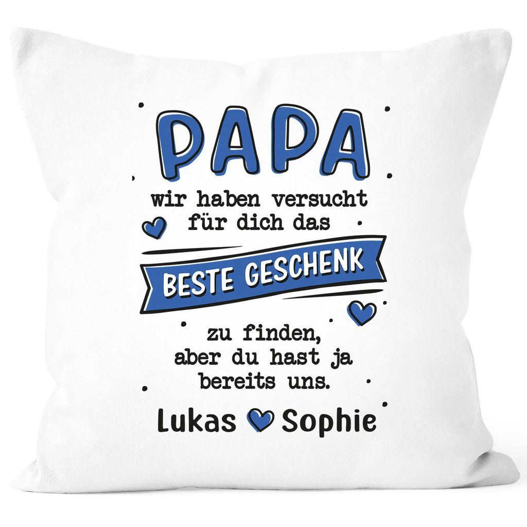 

Чехол на подушку с надписью «Найди лучший подарок для себя», персонализированный подарок с именем папы, детей, дочки, сына SpecialMe, персонализируемый, белый, 40 см x 40 см