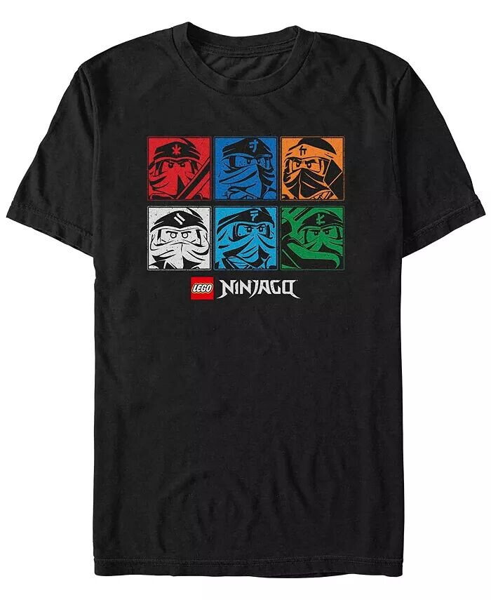 

Мужская футболка с коротким рукавом Lego Ninjago Unite the Colors Fifth Sun, черный