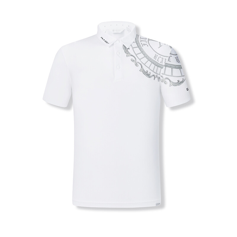 

Рубашка поло мужская белая Fila, цвет Jade White