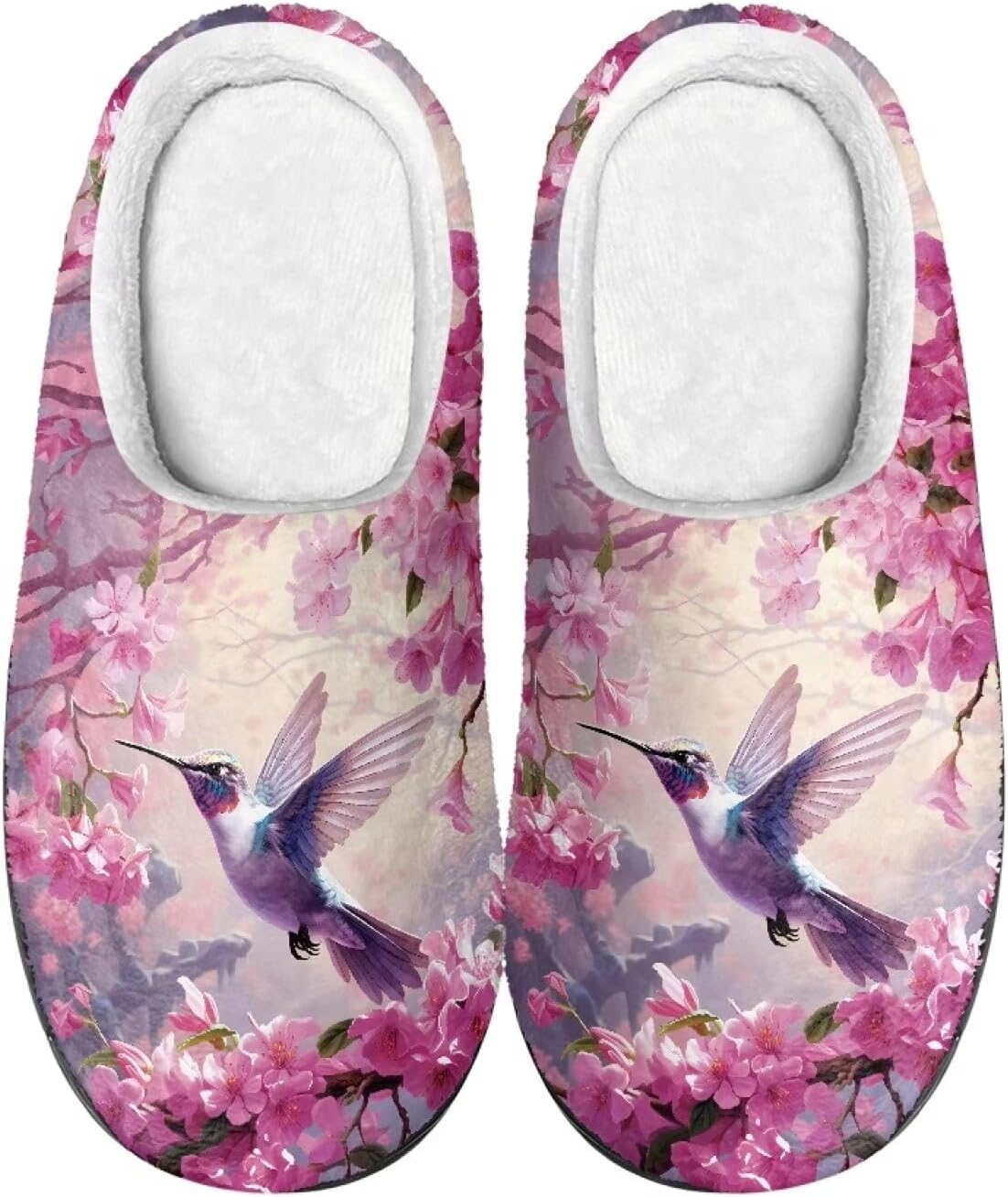 

Тапочки Flashideas для женщин и мужчин, мягкие, пушистые, теплые, домашние, с нескользящей подошвой, парные, повседневного стиля, Hummingbird 1