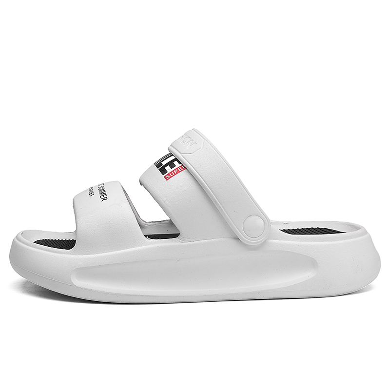 

Jinho Пляжные сандалии мужские черно-бело-бежевые белые, цвет White