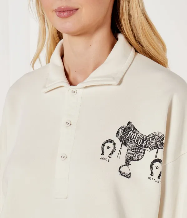 Футболка поло Loose fit Polo Ralph Lauren, бежевый — фото 4