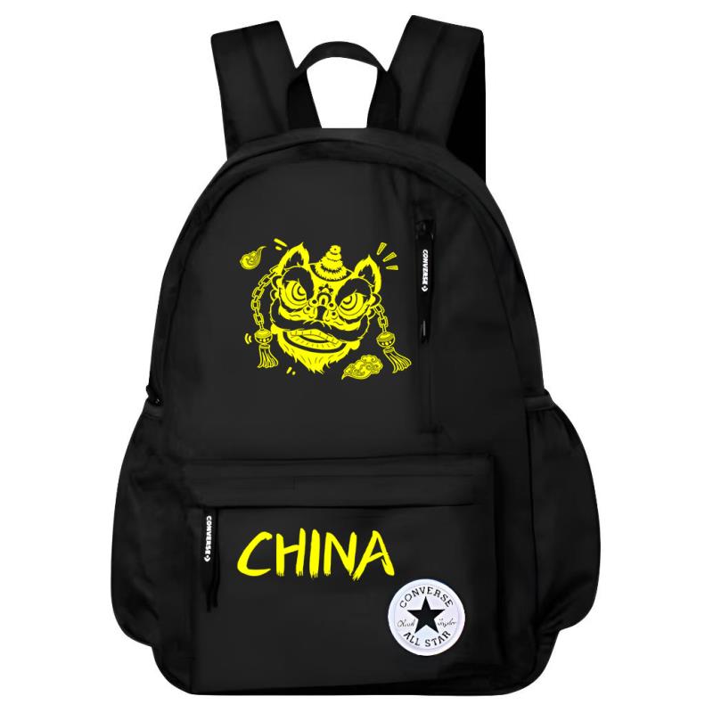 

Converse Полиэстеровый рюкзак обычный мужской черный, Lion
