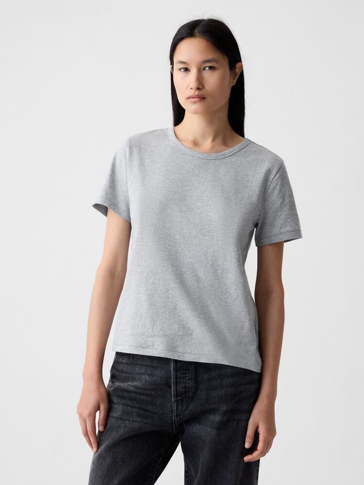 

Футболка из натурального хлопка Gap, серый