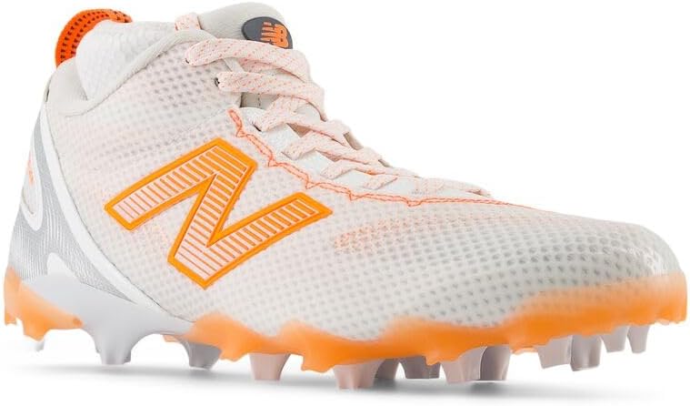 Мужские кроссовки для лакросса New Balance Freezelx V5, белый/оранжевый — фото 4