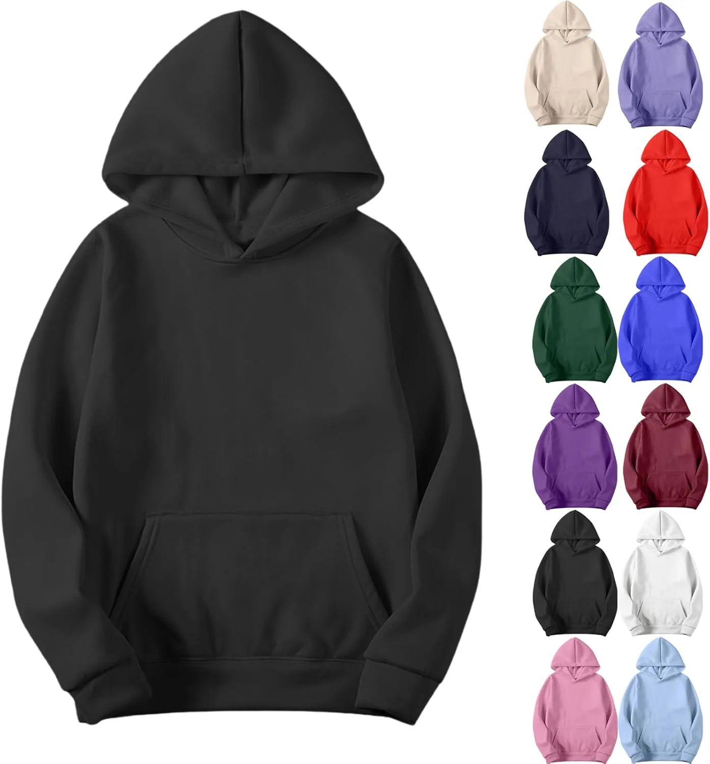 

Толстовка с капюшоном для мужчин, легкая, с длинным рукавом и карманами RRMuAzgs