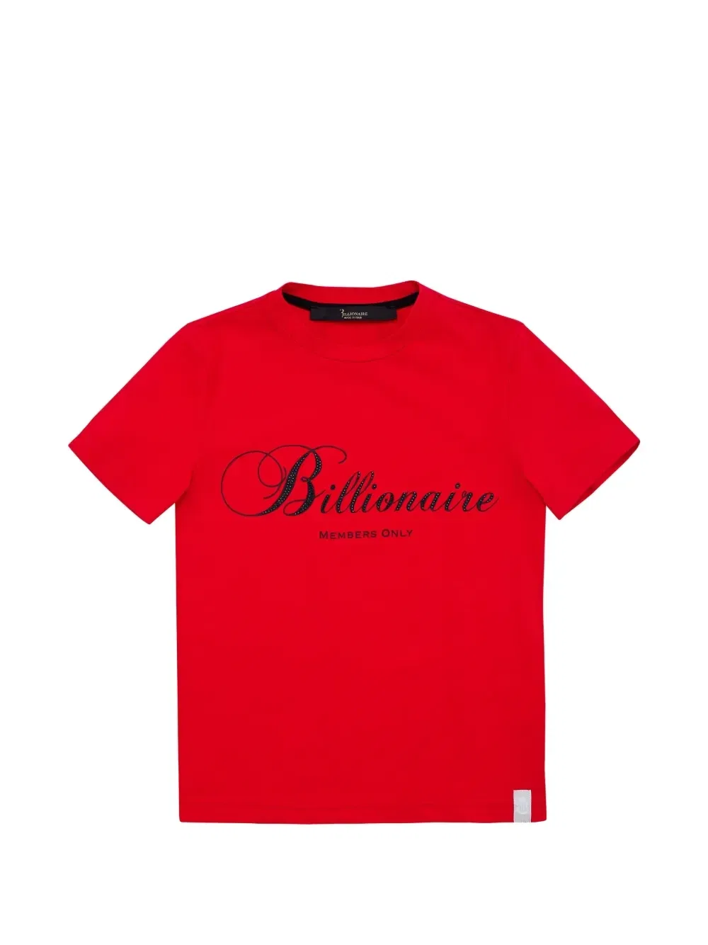 Футболка с круглым вырезом и логотипом Billionaire Kids, красный