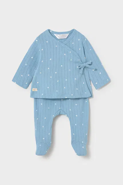 Комплект хлопковый для новорожденных Mayoral Newborn, синий