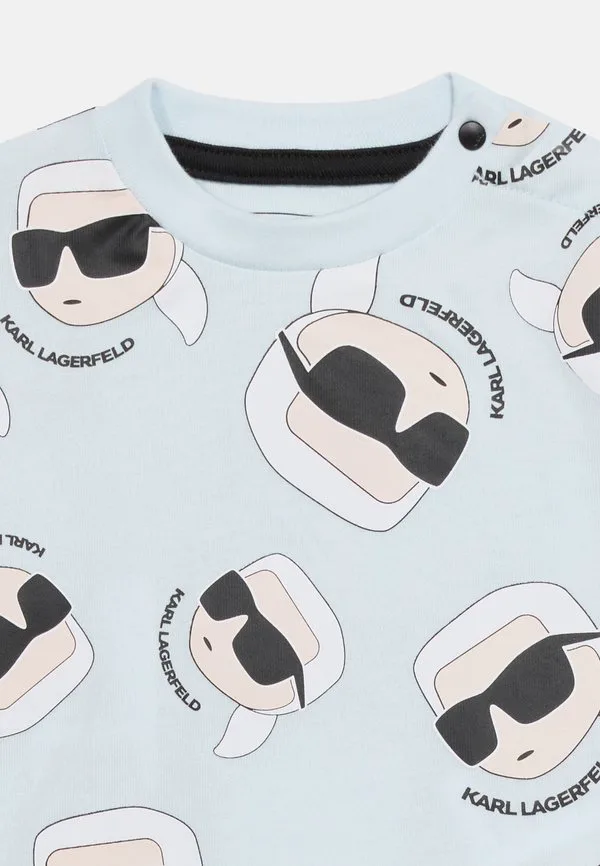 Шорты унисекс Karl Lagerfeld Kids, Light Blue/Black — фото 4