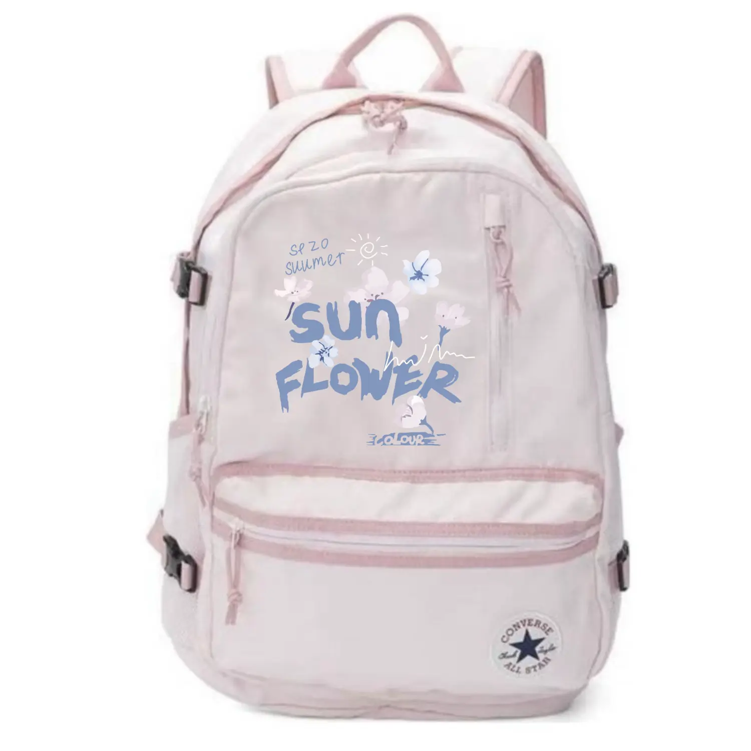 

Converse Полиэстеровый рюкзак унисекс розовый, Floral Graffiti