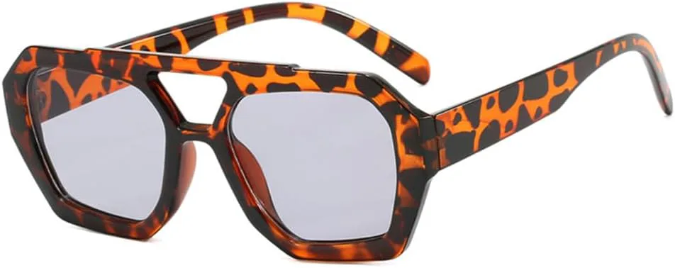 

Ретро женские солнцезащитные очки в крупной оправе с леопардовым принтом и коричневым градиентом, модные солнцезащитные очки для мужчин KTUCN, Leopard Gray