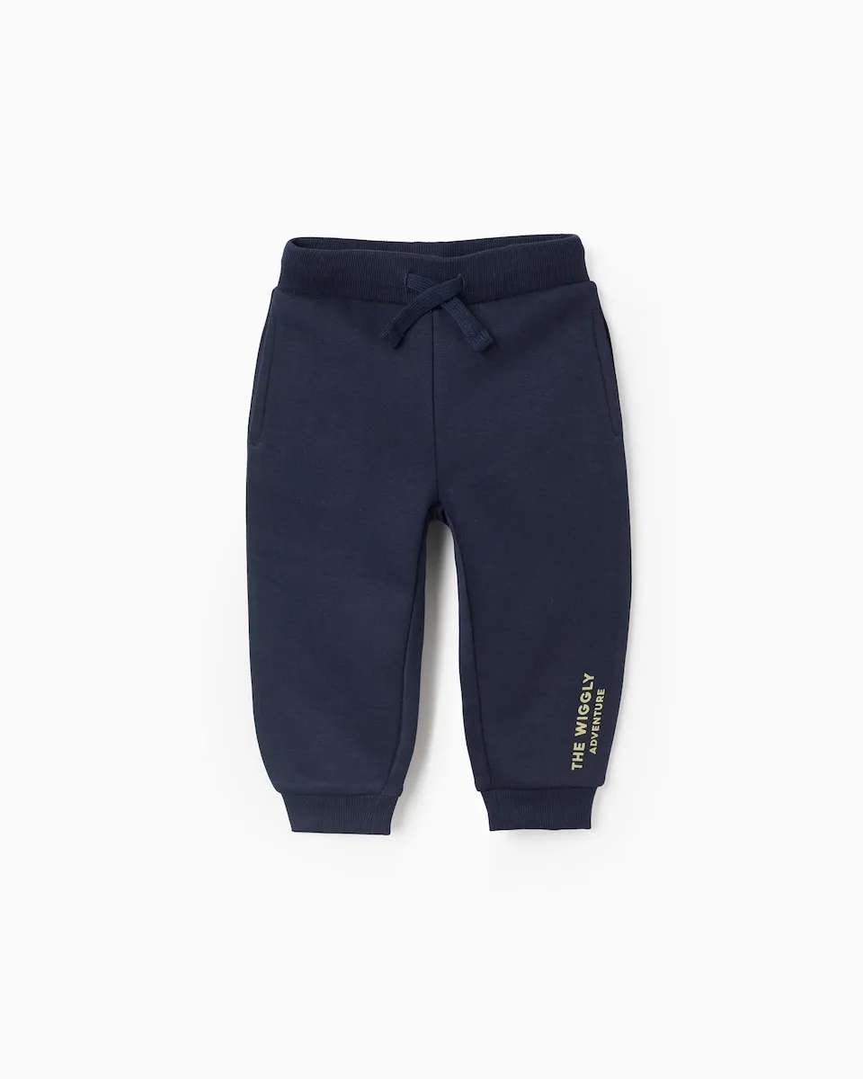 

Детские спортивные штаны на вешалке с боковым принтом Zippy, темно-синий