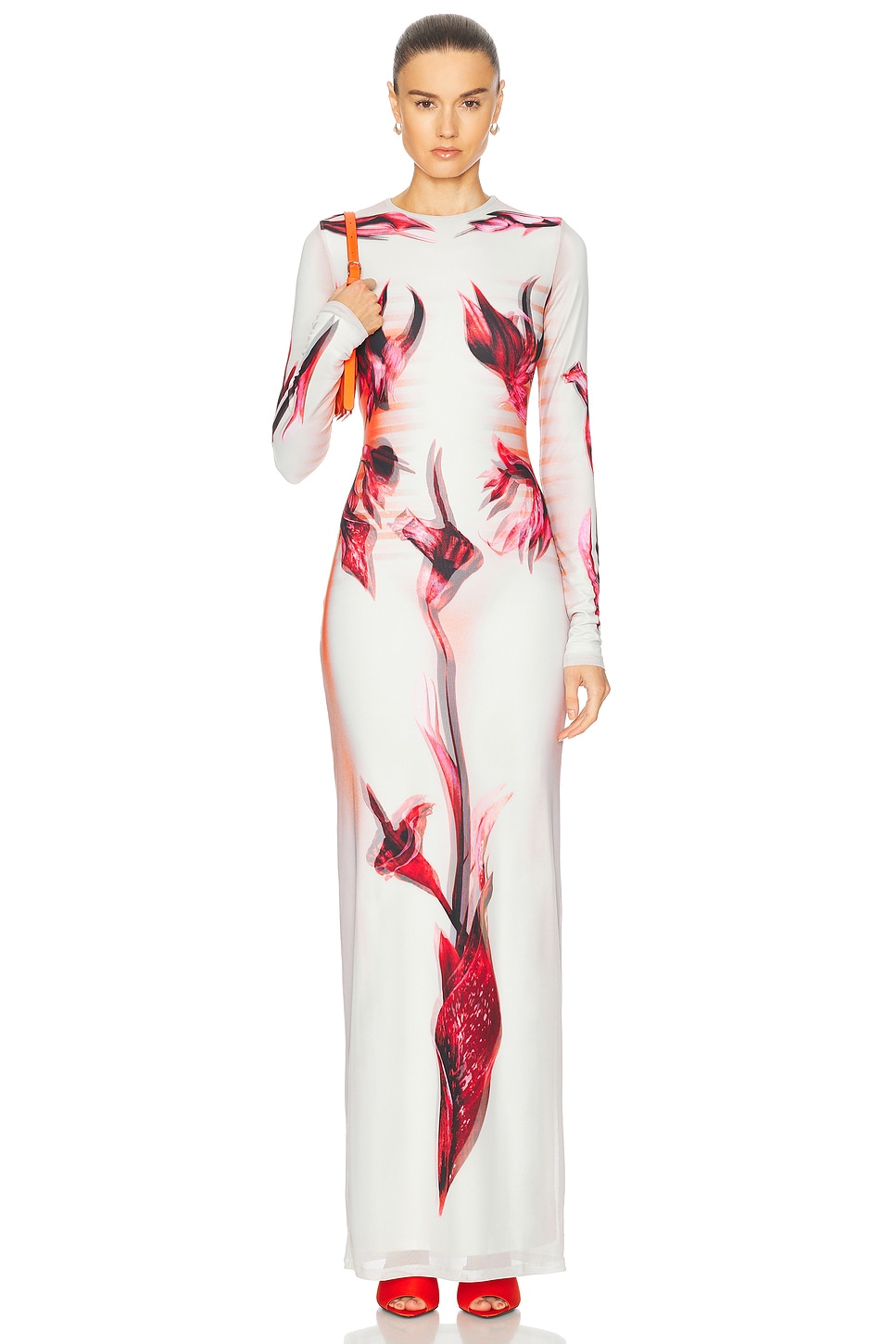 

Цветочное платье-морфинг Mariniere Jean Paul Gaultier, Mint, Pale Pink, & Red