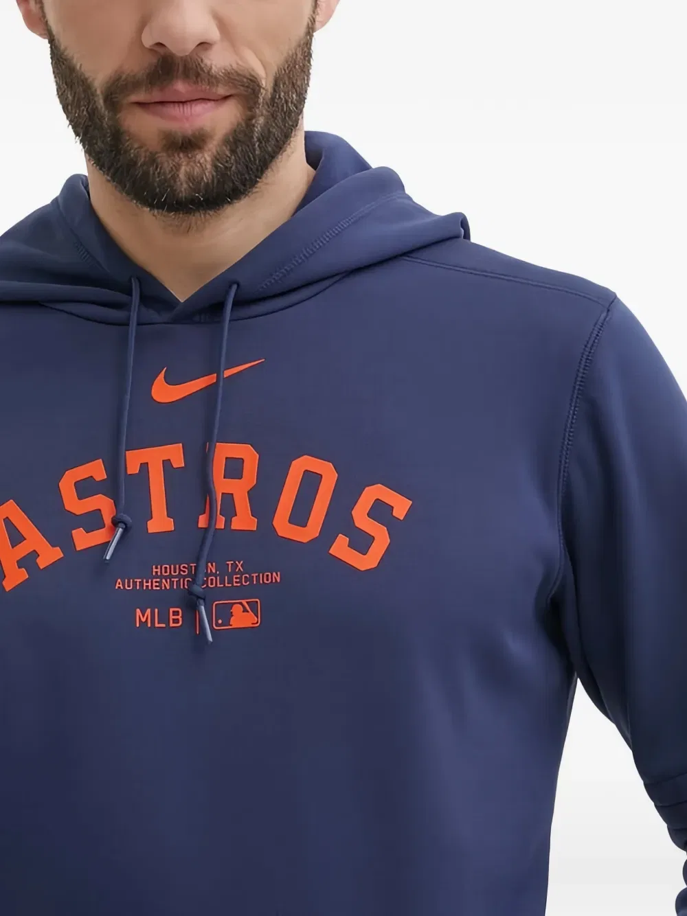 Толстовка с капюшоном на шнуровке X Houston Astros Nike, синий — фото 4