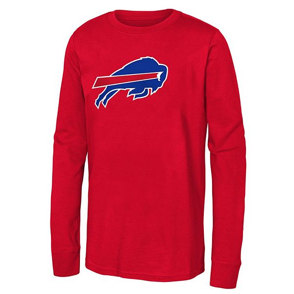 

Футболка с длинным рукавом Youth red Buffalo Bills primary logo Outerstuff
