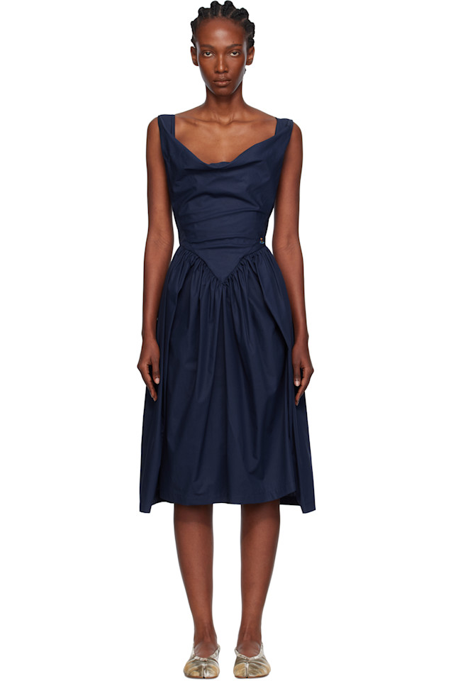 

Воскресное миди-платье Vivienne Westwood, темно-синий
