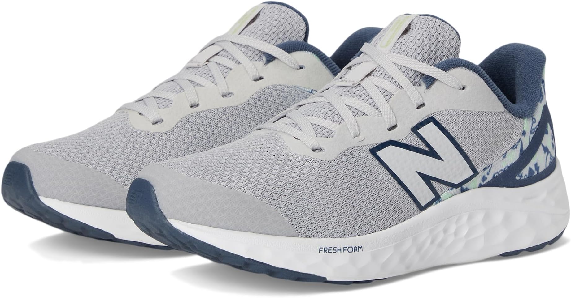 

Кроссовки New Balance Kids Fresh Foam Arishi v4, цвет Grey Matter/Vintage Indigo/Melon Water