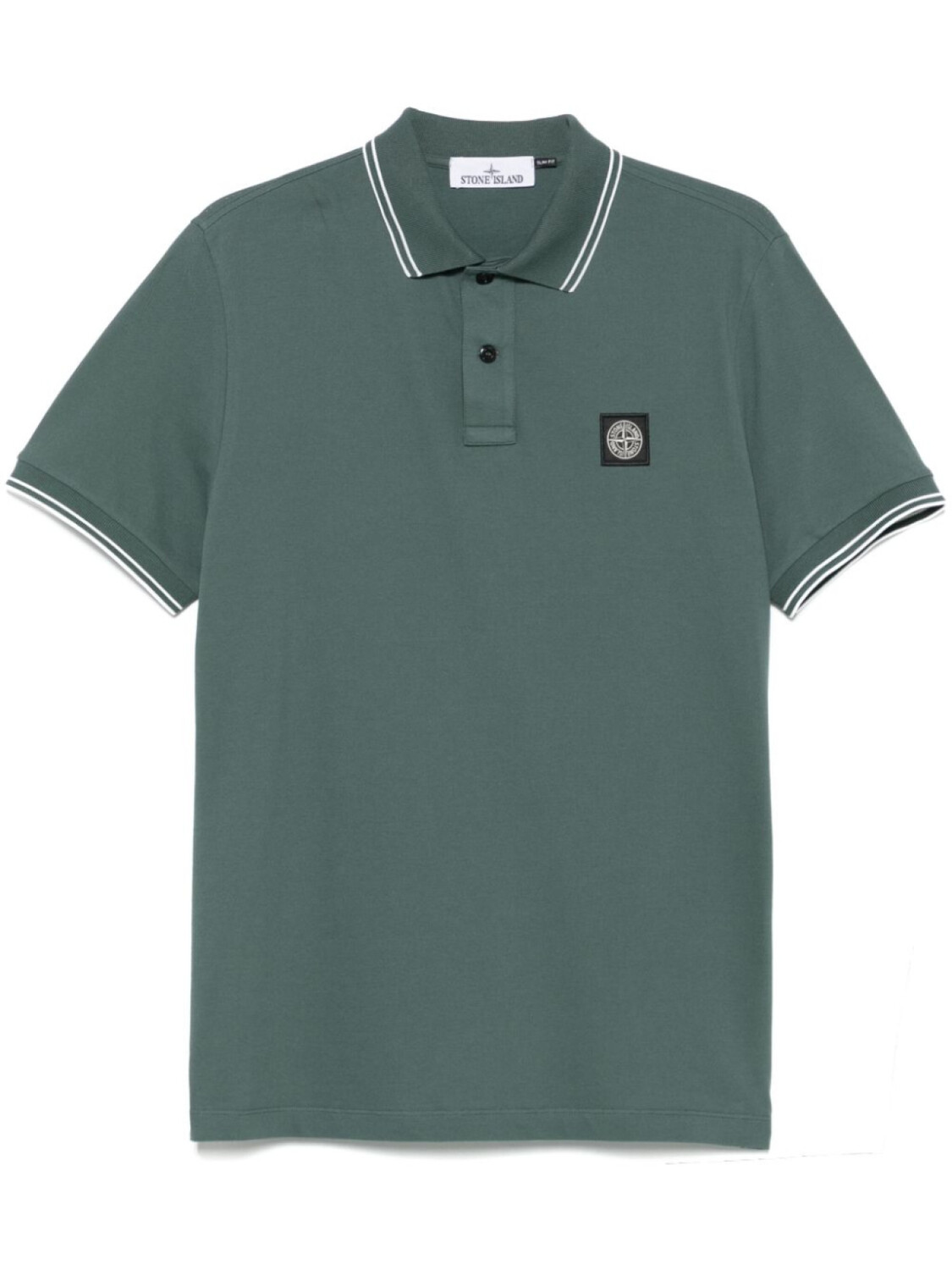 

Stone Island рубашка поло из ткани пике, зеленый