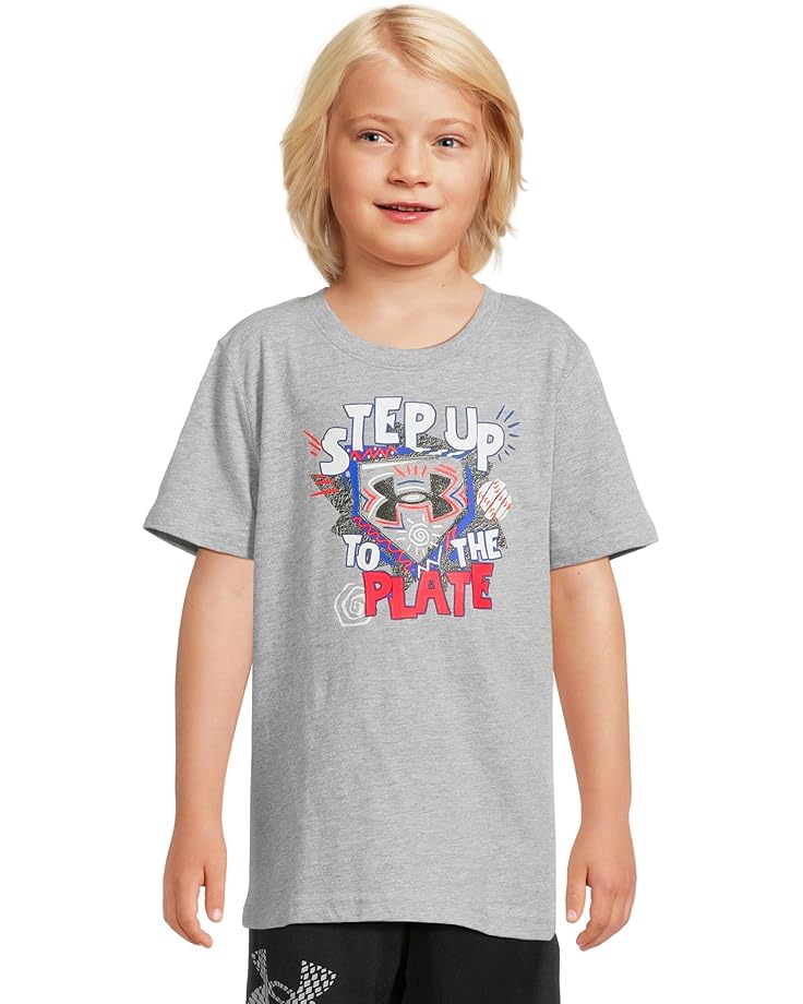 

Футболка Under Armour Kids Step Up Baseball Short, цвет Mod Grey