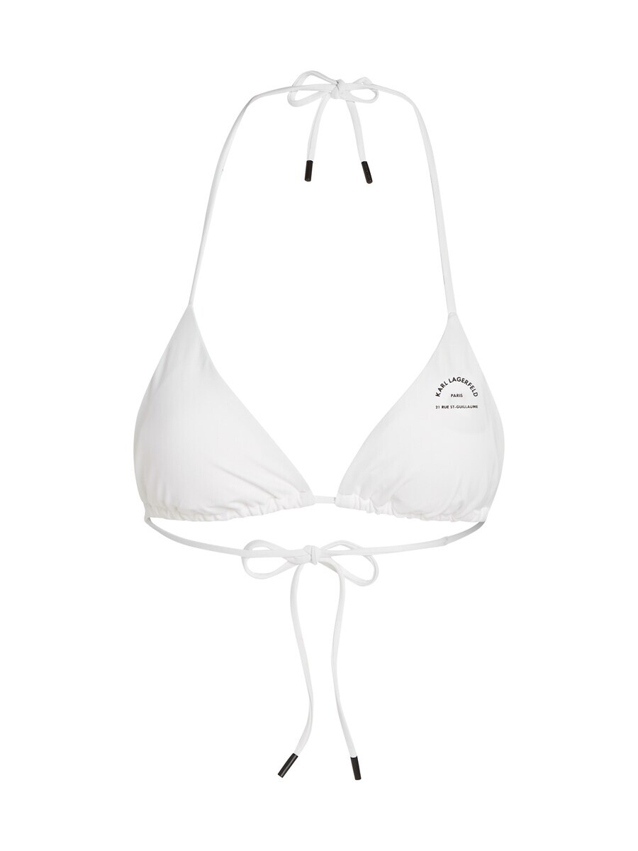 

Треугольный бикини-топ Karl Lagerfeld Triangle Bikini Top, белый