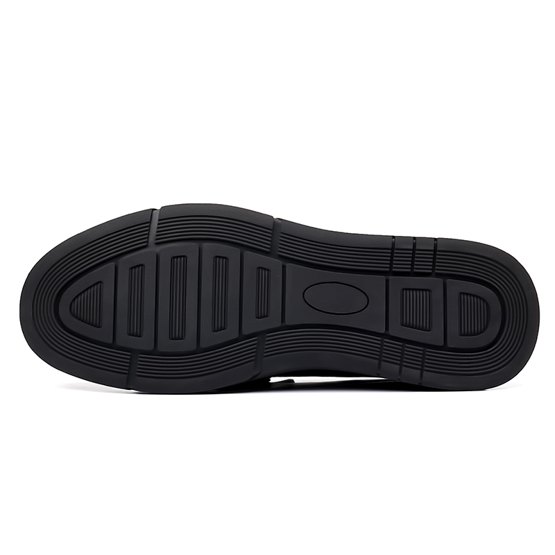Повседневные кожаные туфли мужские Low top H2, черный — фото 4