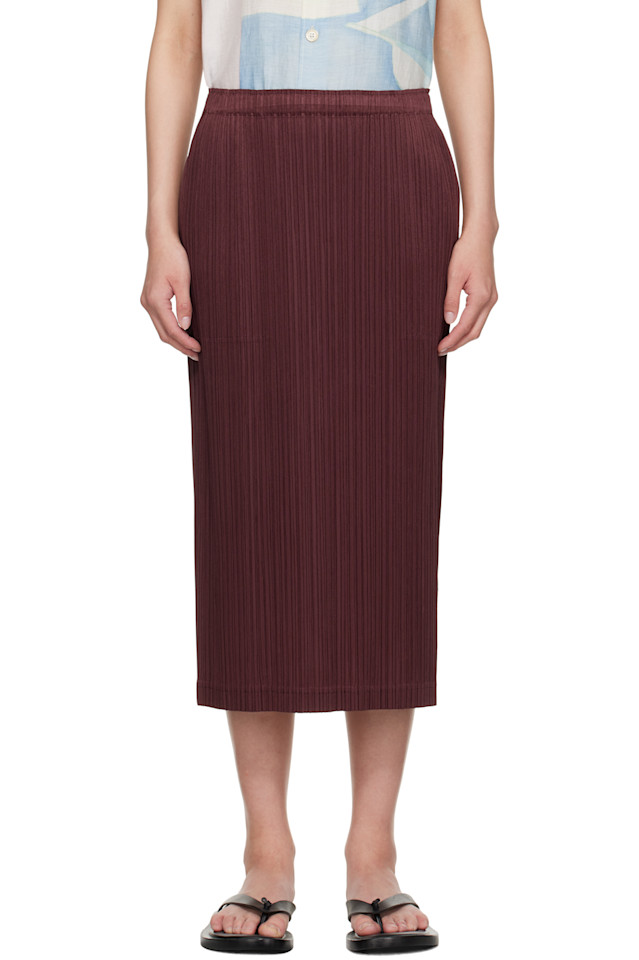 

Юбка миди с завязками внизу Pleats Please Issey Miyake, мультиколор