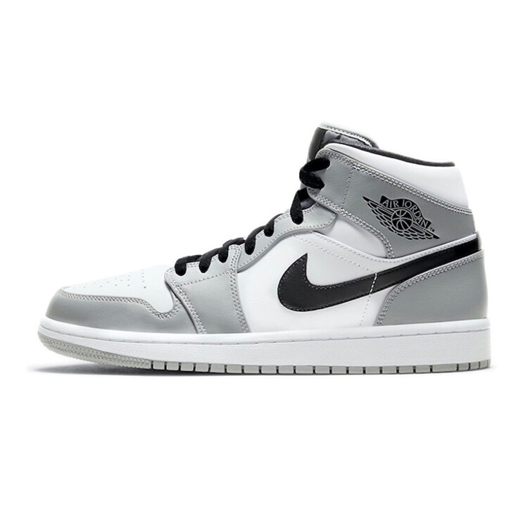 Кроссовки Air Jordan 1 Vintage Basketball Shoes Men Mid-top Gray, темно-серый — фото 3