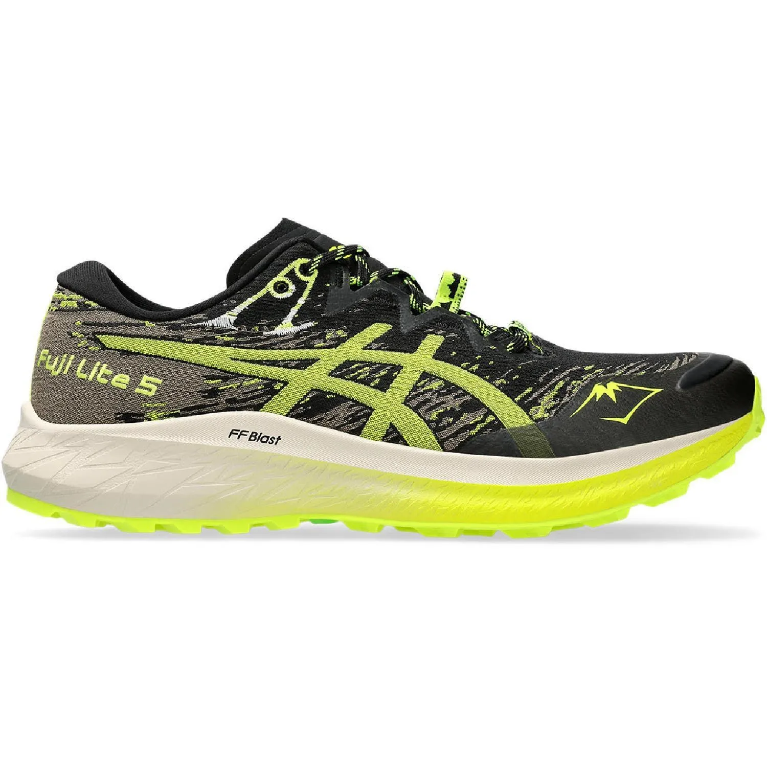 

Кроссовки для трейлраннинга Fuji Lite 5 - Мужские ASICS, Black/Safety Yellow
