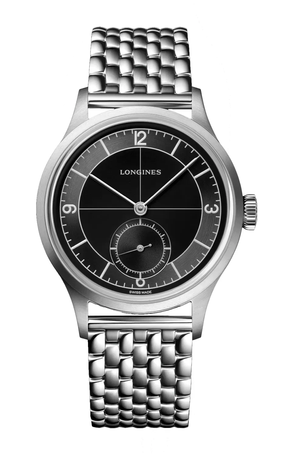 LONGINES HERITAGE CLASSIC - СЕКТОРНЫЙ ЦИФЕРБЛАТ - L2.828.4.53.6, серебряный