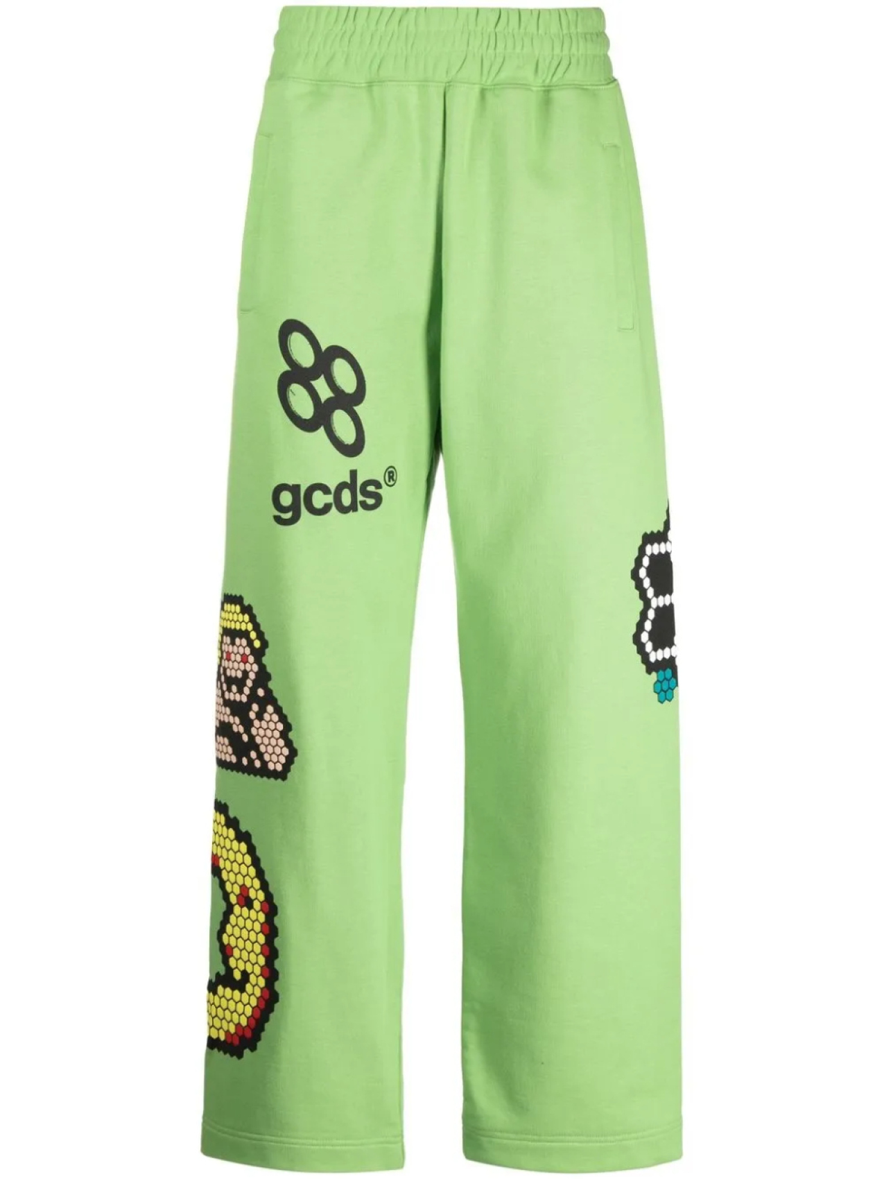 

GCDS спортивные брюки Plush с графичным принтом, зеленый