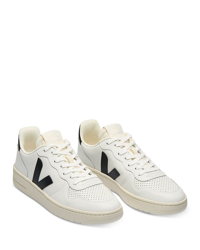 

Мужские кроссовки V-10 Low Top из сетки и замши VEJA, белый