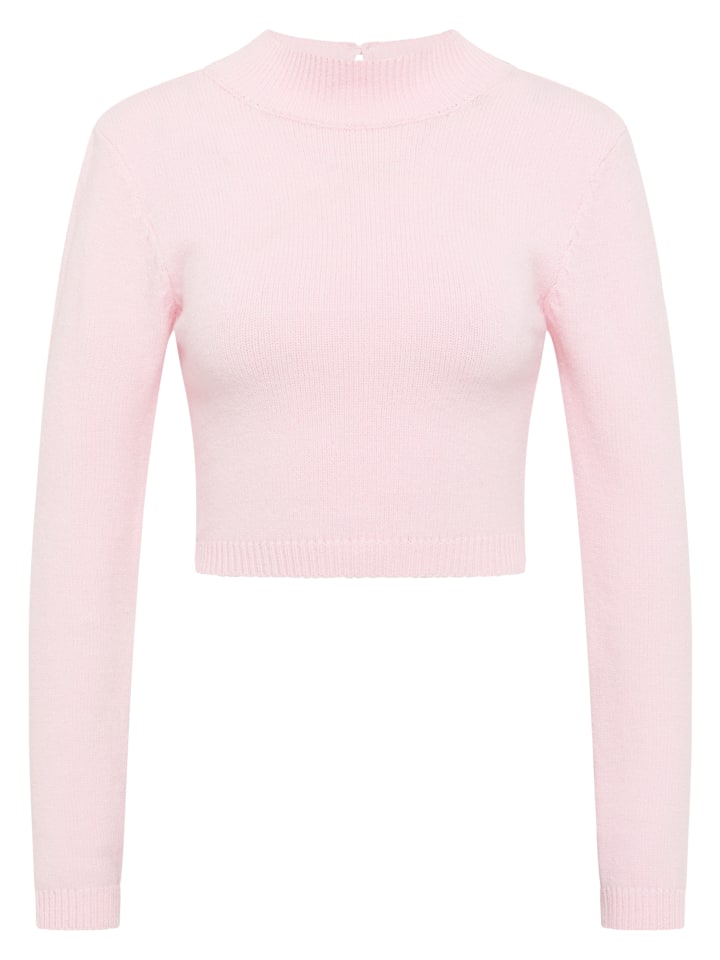 

Женский вязаный свитер розового цвета myMo at night