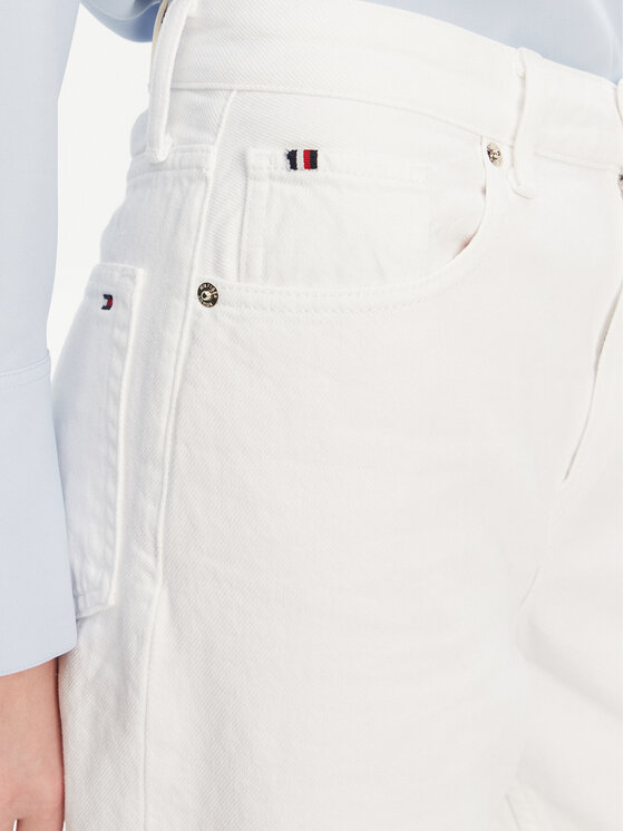 Джинсы с широкими штанинами WW0WW44363 Tommy Hilfiger, белый — фото 4
