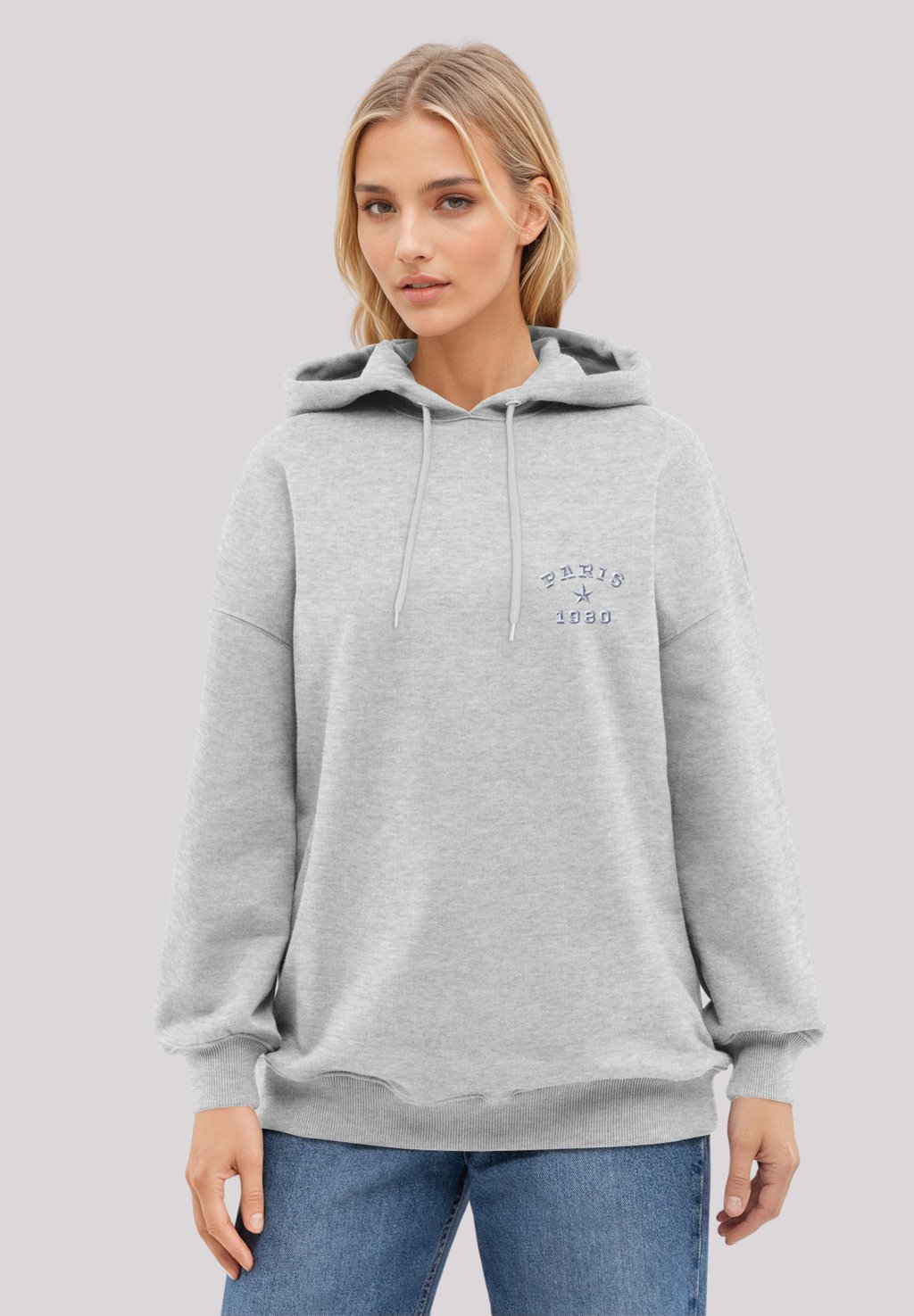 

Толстовка PARIS 1980 BESTICKT - Hoodie F4NT4STIC, серый