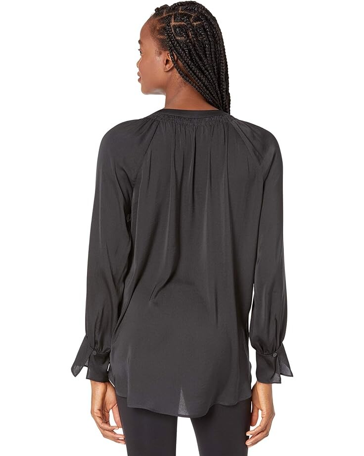 

Топ Ingrid & Isabel Maternity Smocked Neck Woven Top, черный