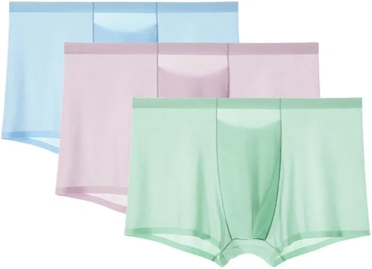 Боксеры шелк бесшовные, Color 3 3pcs