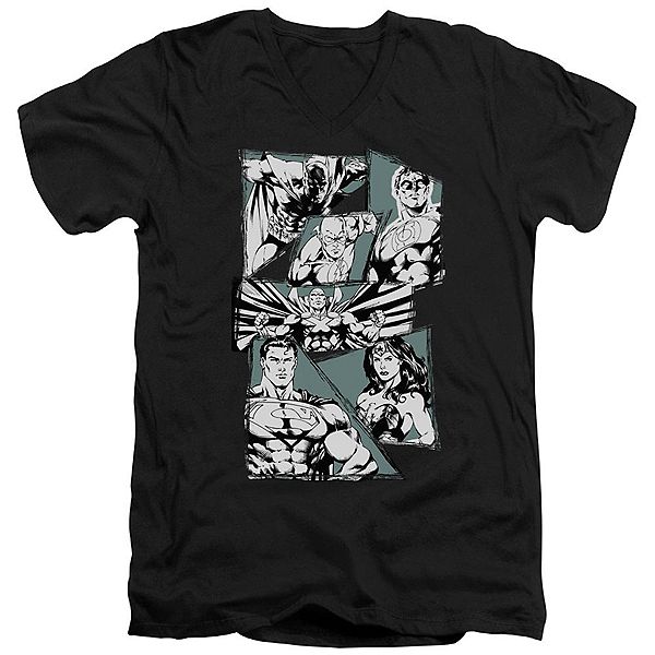 

Футболка v-neck adult justice league of america a mighty league Licensed Character