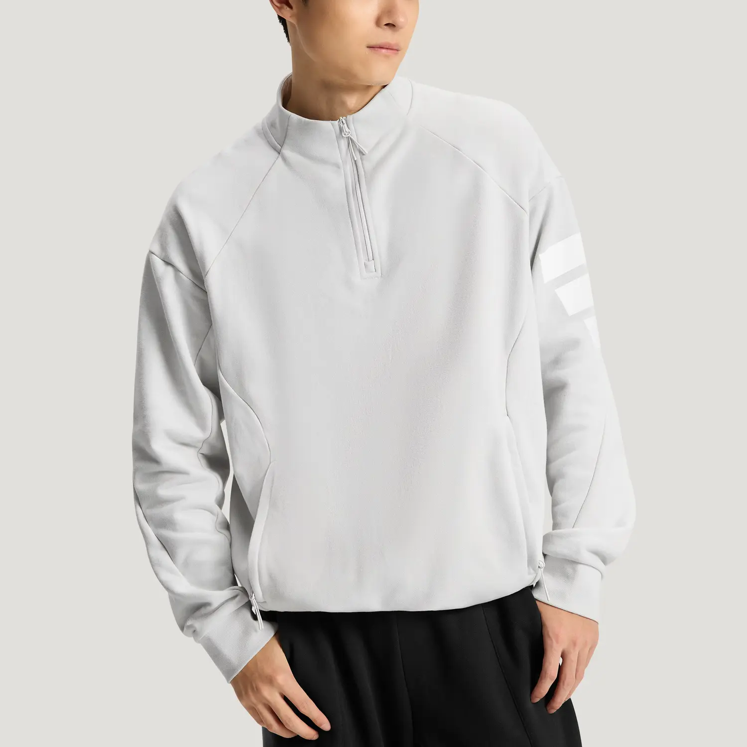 FOS FW25 Future Style свитшот мужской Adidas, светло серый — фото 4