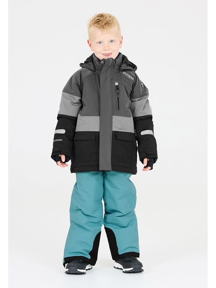 

Лыжная куртка Taylora Zigzag, цвет grau/schwarz